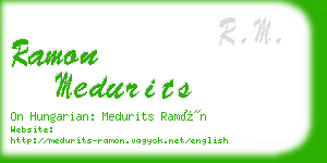 ramon medurits business card